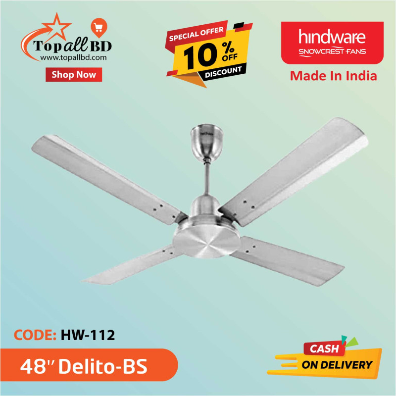 HINDWARE 48" DELITO CEILING FAN (ANTIQUE STEEL)