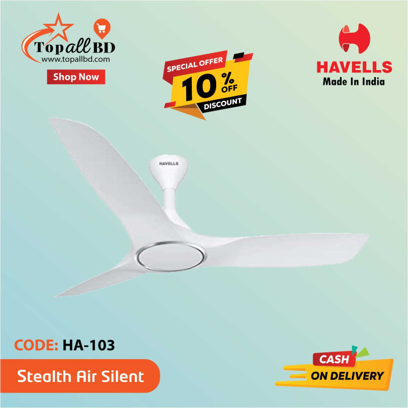 HAVELLS 48" STEALTH AIR SILENT (ELEGANT WHITE)