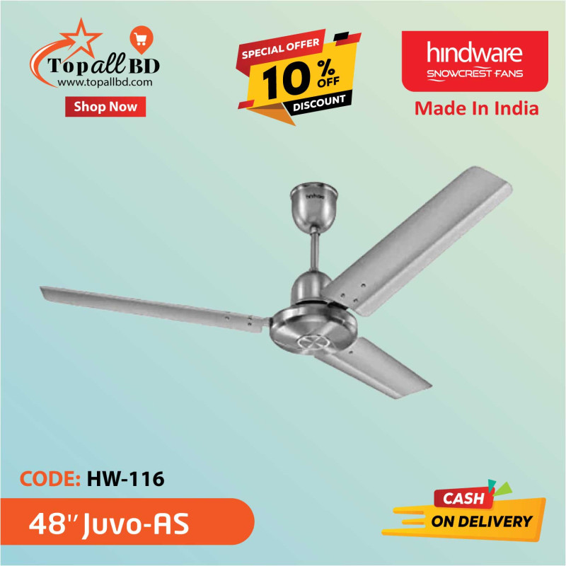 HINDWARE 48" JUVO CEILING FAN (ANTIQUE STEEL)