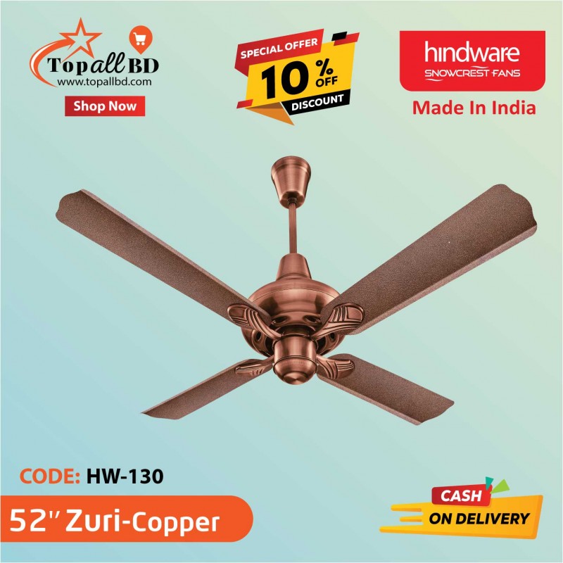 HINDWARE 52" ZURI CEILING FAN (COPPER)
