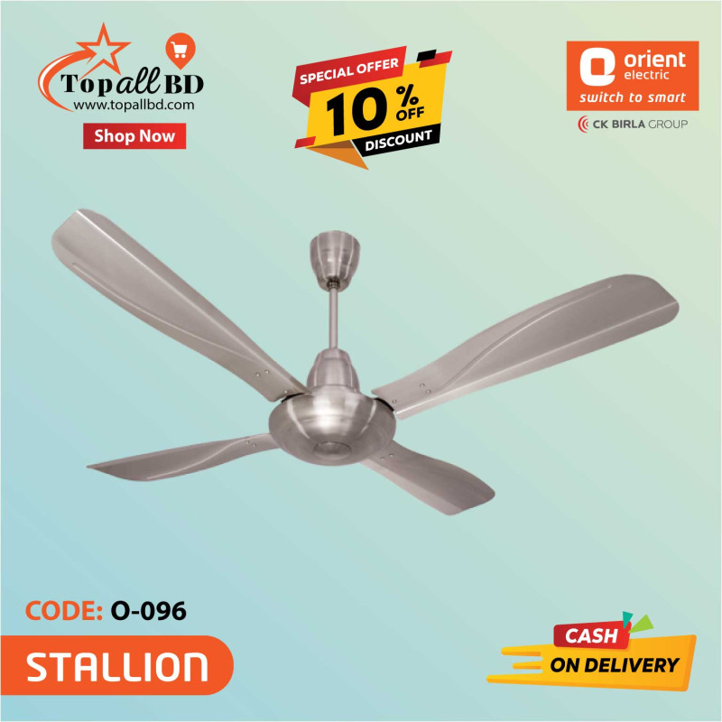 ORIENT 52" STALLION CEILING FAN (PWETER FINISH)