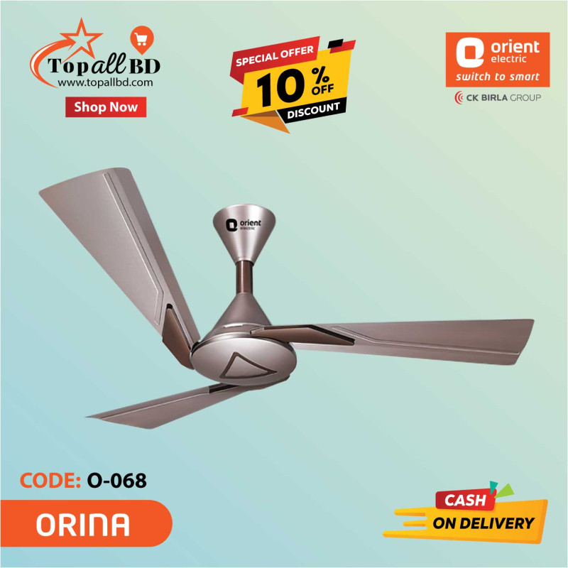 ORIENT 48" ORINA CEILING FAN (COPPER BROWN)