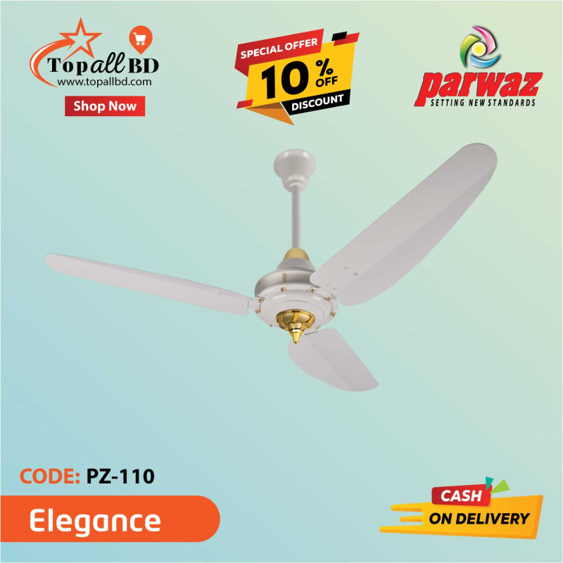 PARWAZ 56'' ELEGANCE CEILING FAN (OFF WHITE)