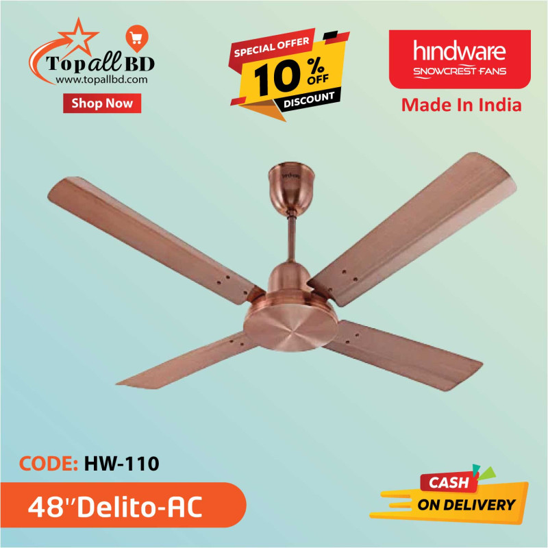HINDWARE 48" DELITO CEILING FAN (ANTIQUE COPPER)