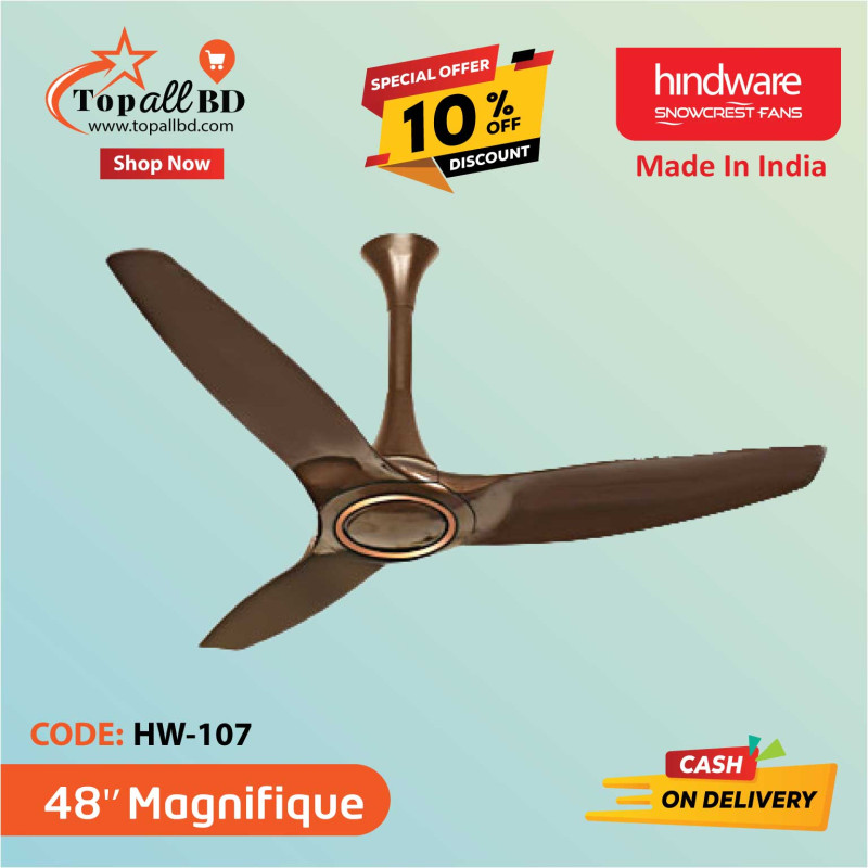 HINDWARE 48" MAGNIFIQUE CEILING FAN (HAZZEL BROWN)