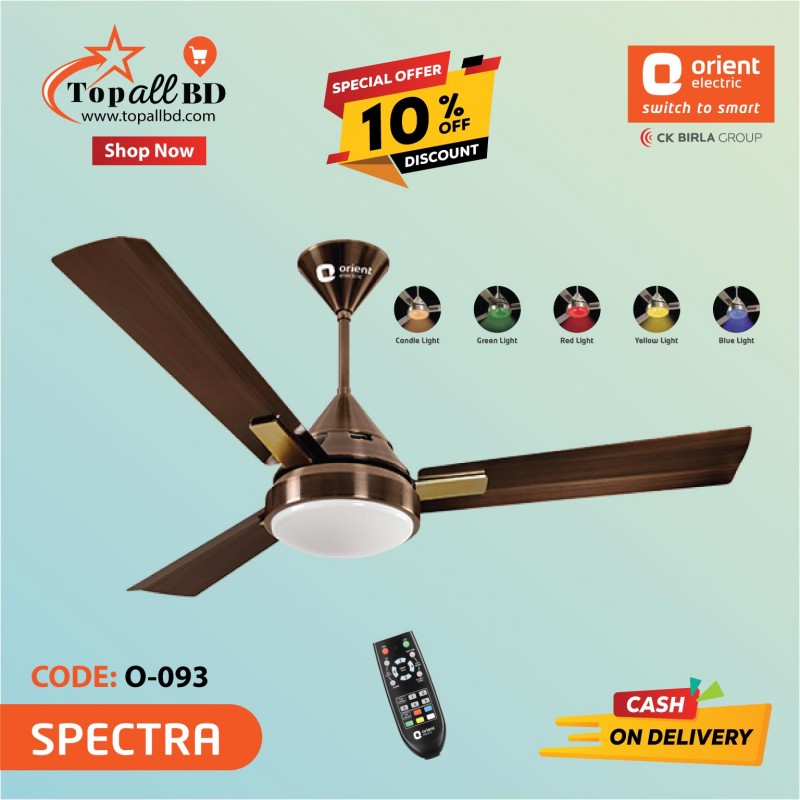 ORIENT 48" SPECTRA CEILING FAN (ANTIQUE COPPER)