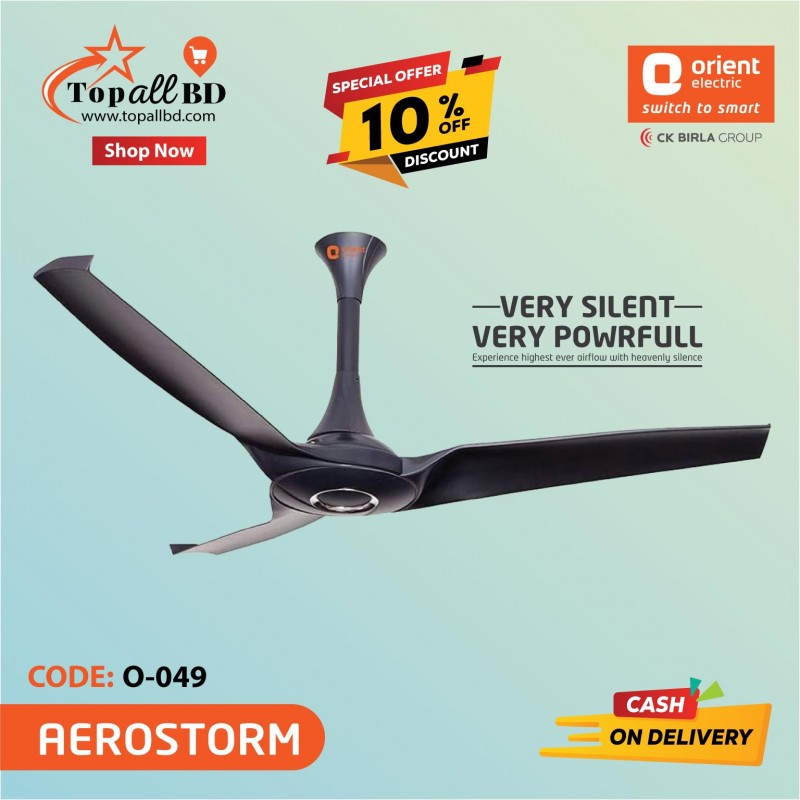 ORIENT 52" AEROSTORM CEILING FAN (CHARCOAL GREY)