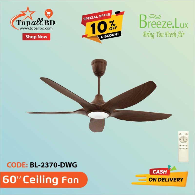 60'' BREEZE.LUX CEILING FAN 5 BLADE BL-2370-DWG