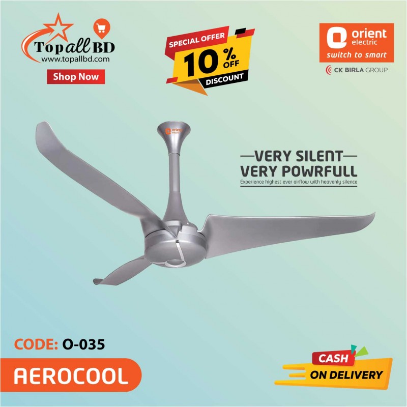 ORIENT 54" AEROCOOL CEILING FAN (SPACE GREY)